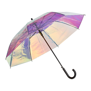 透明彩虹色傘